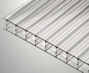 16mm clear triplewall Polygal polycarbonate sheets