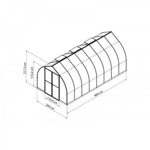 8 x 12 gothic arch style greenhouse